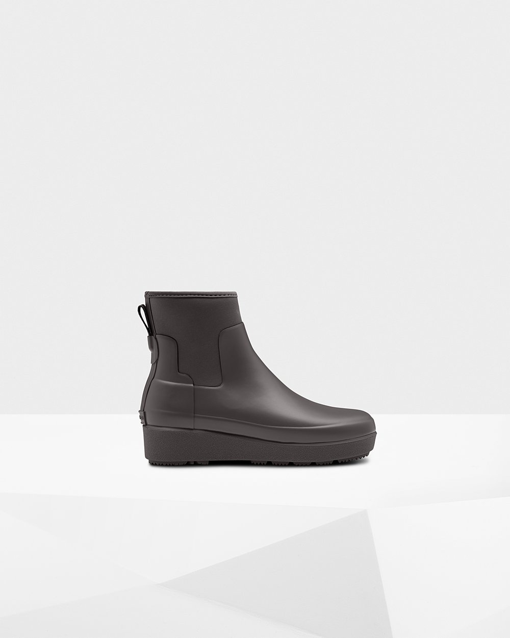 Botas Creeper Hunter Mujer - Refined Slim Fit Neoprene Chelsea - Grises - NUMTKVE-76